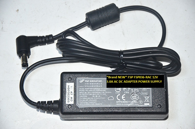 *Brand NEW*AC100-240V 12V 3.0A AC DC ADAPTER POWER SUPPLY FSP FSP036-RAC 5.5*2.5